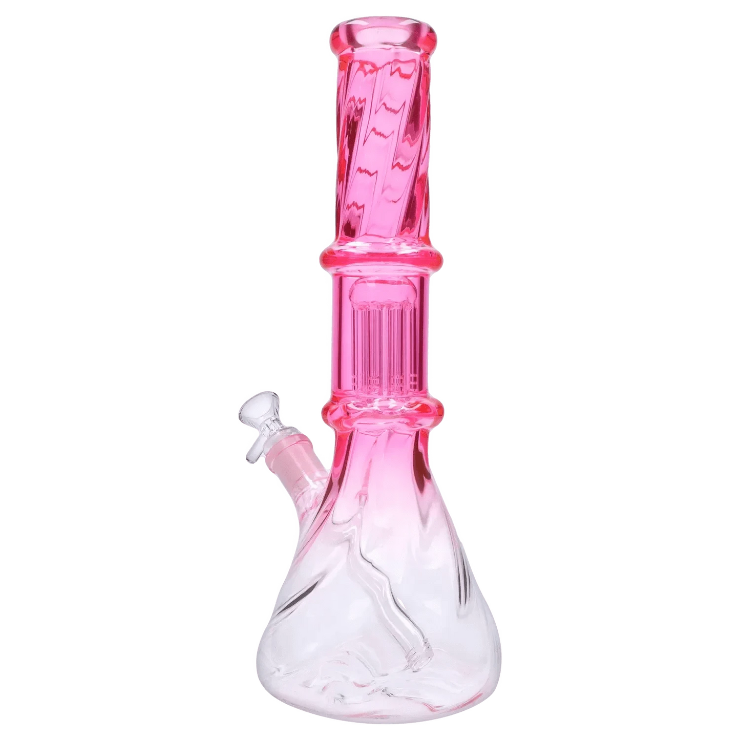 Valiant Distribution Water Pipe DHC Twisted Neon Beaker with Tree Perc