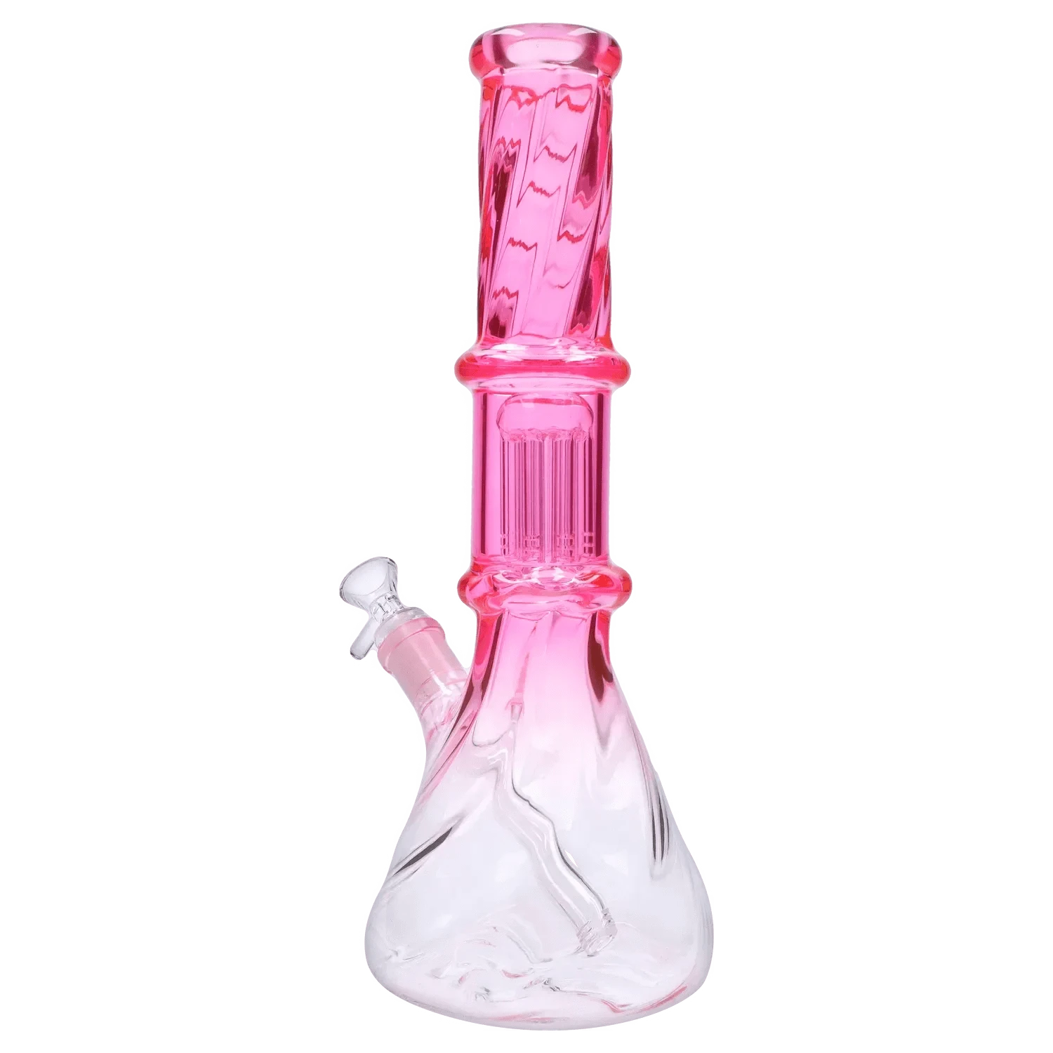 Valiant Distribution Water Pipe DHC Twisted Neon Beaker with Tree Perc