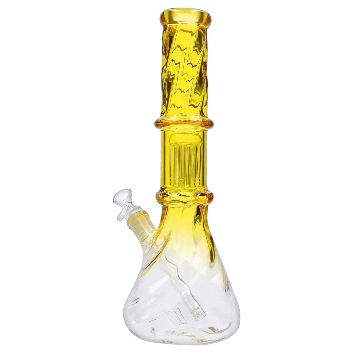Valiant Distribution Water Pipe DHC Twisted Neon Beaker with Tree Perc
