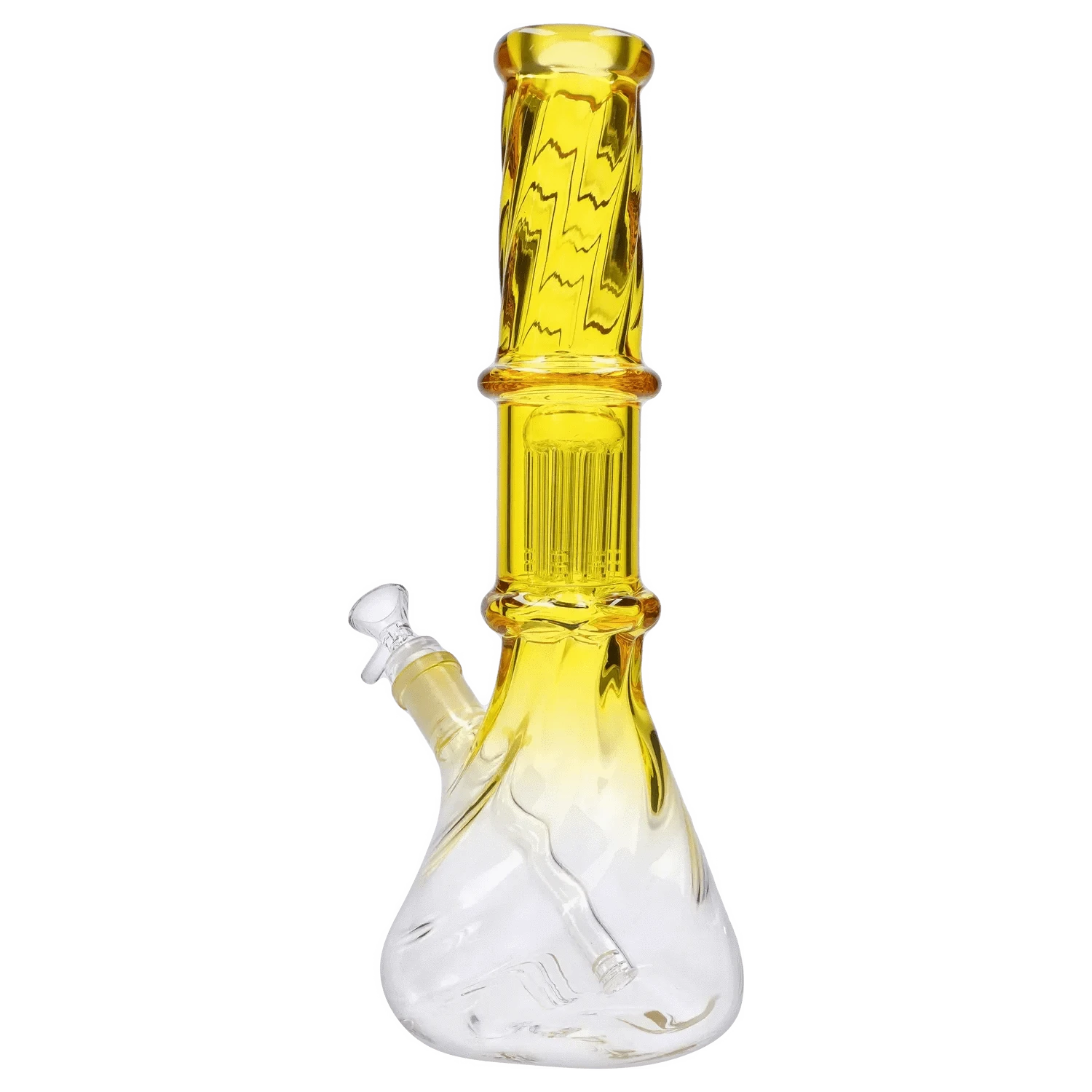 Valiant Distribution Water Pipe DHC Twisted Neon Beaker with Tree Perc