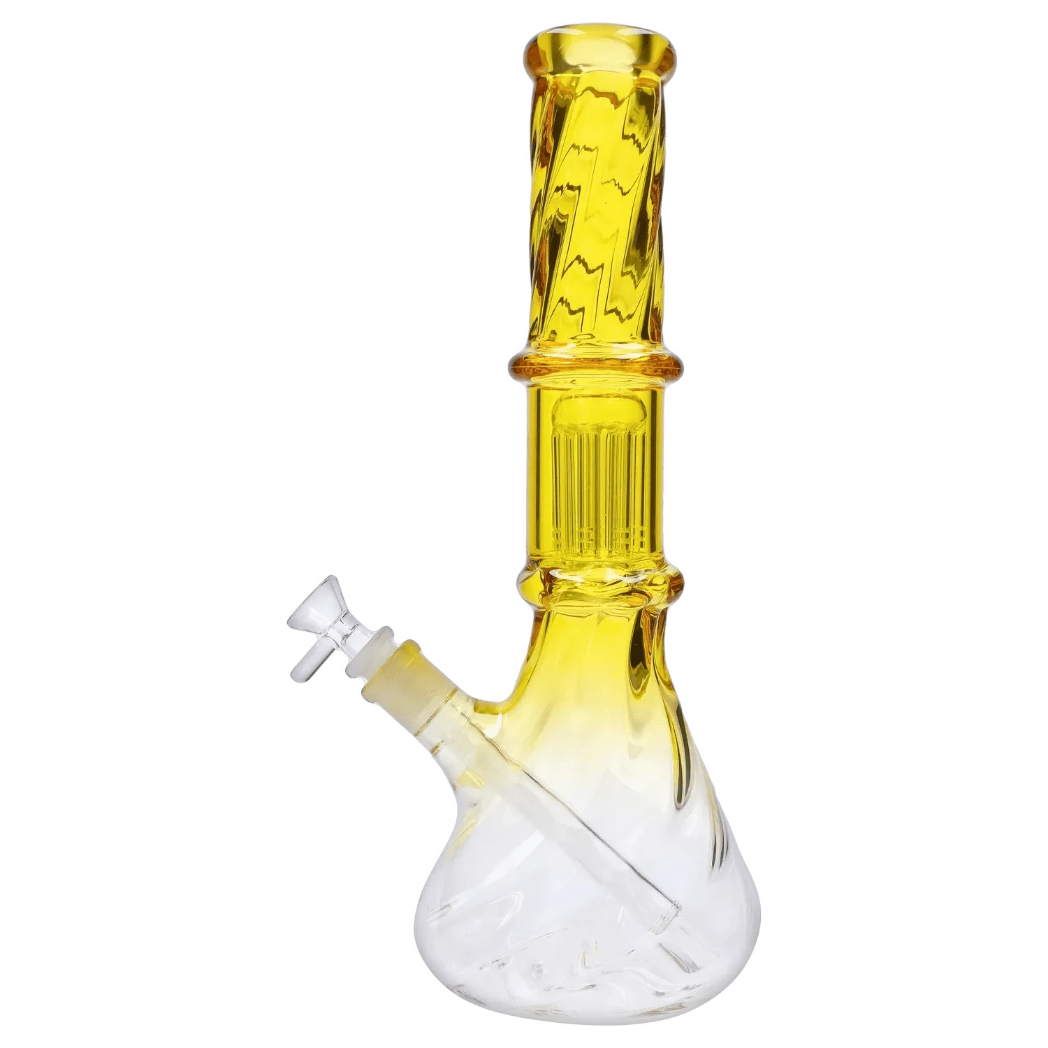 Valiant Distribution Water Pipe DHC Twisted Neon Beaker with Tree Perc