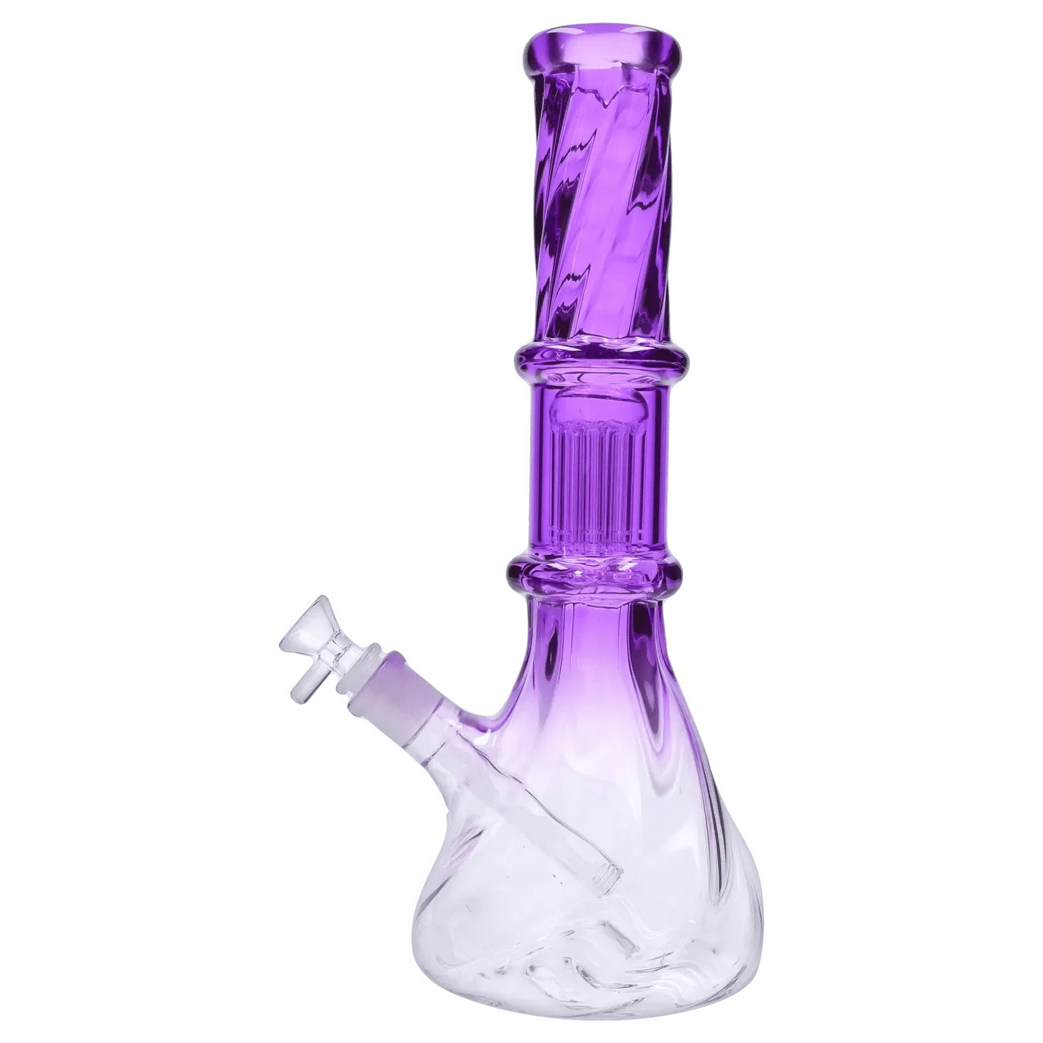 Valiant Distribution Water Pipe DHC Twisted Neon Beaker with Tree Perc