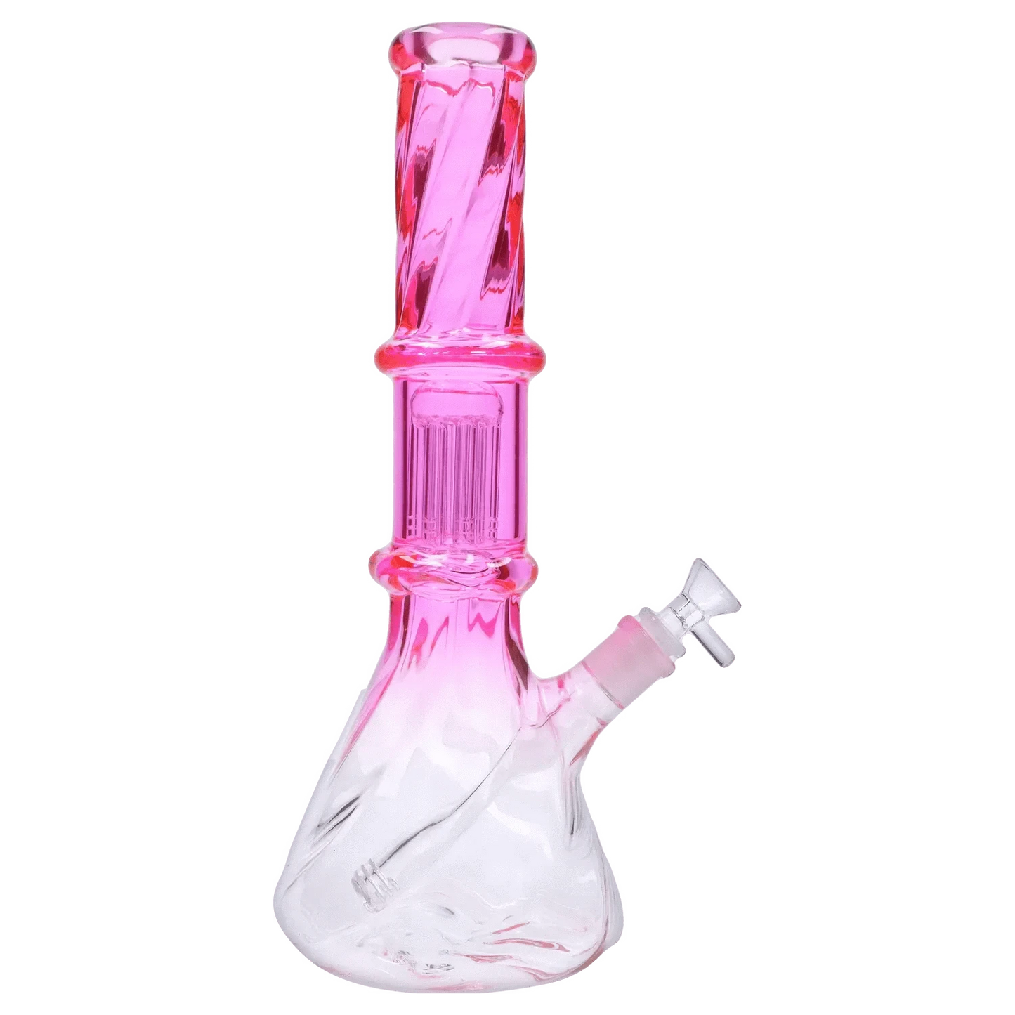 Valiant Distribution Water Pipe DHC Twisted Neon Beaker with Tree Perc