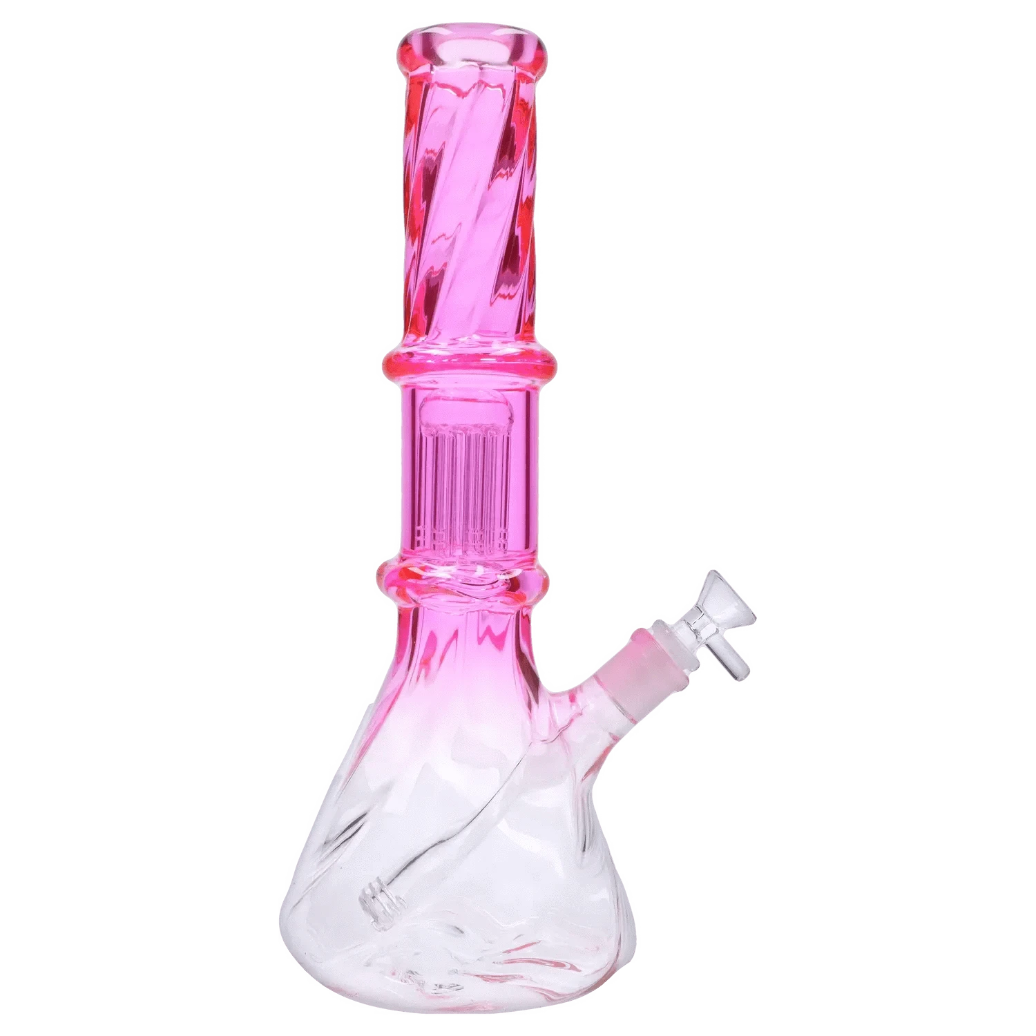 Valiant Distribution Water Pipe DHC Twisted Neon Beaker with Tree Perc