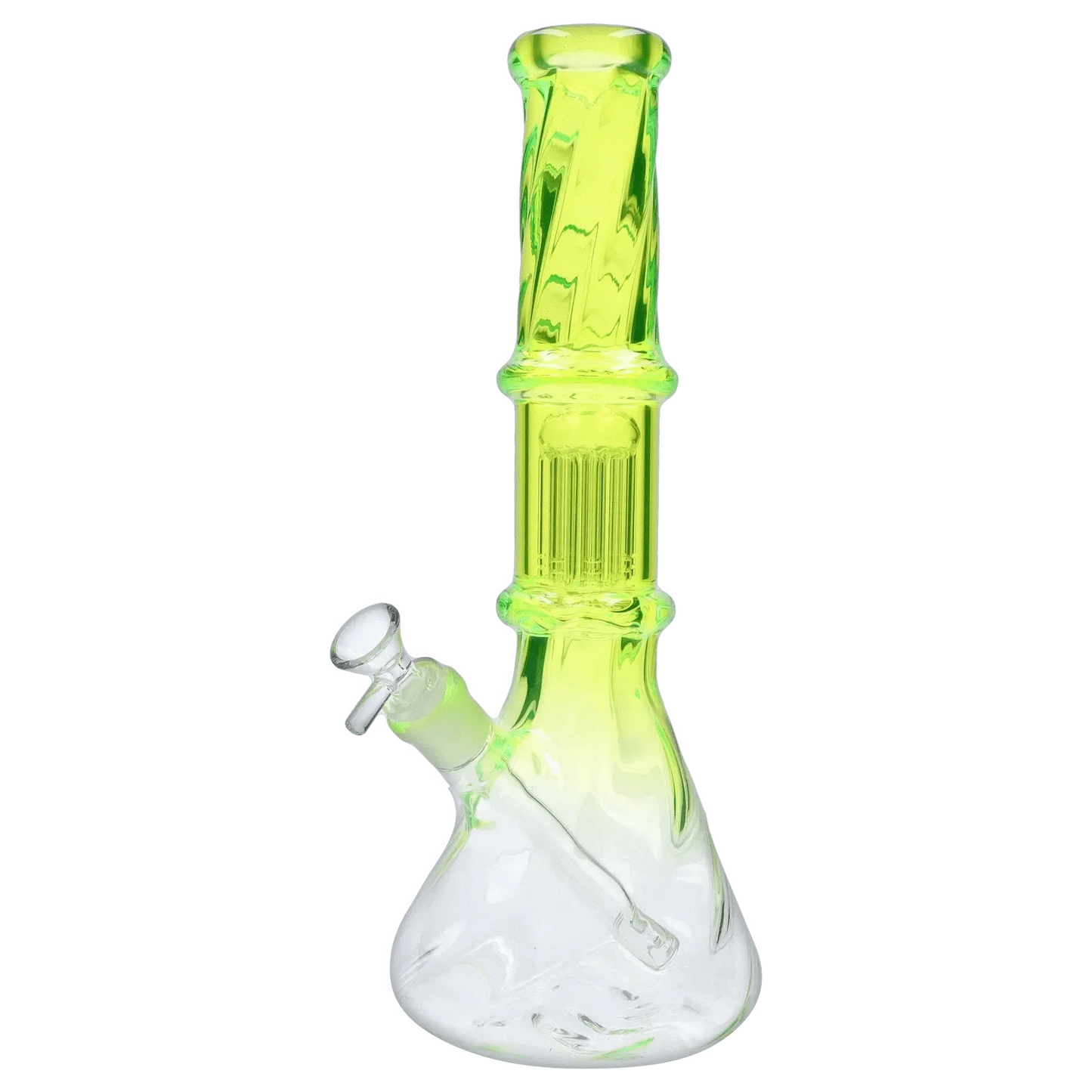 Valiant Distribution Water Pipe DHC Twisted Neon Beaker with Tree Perc