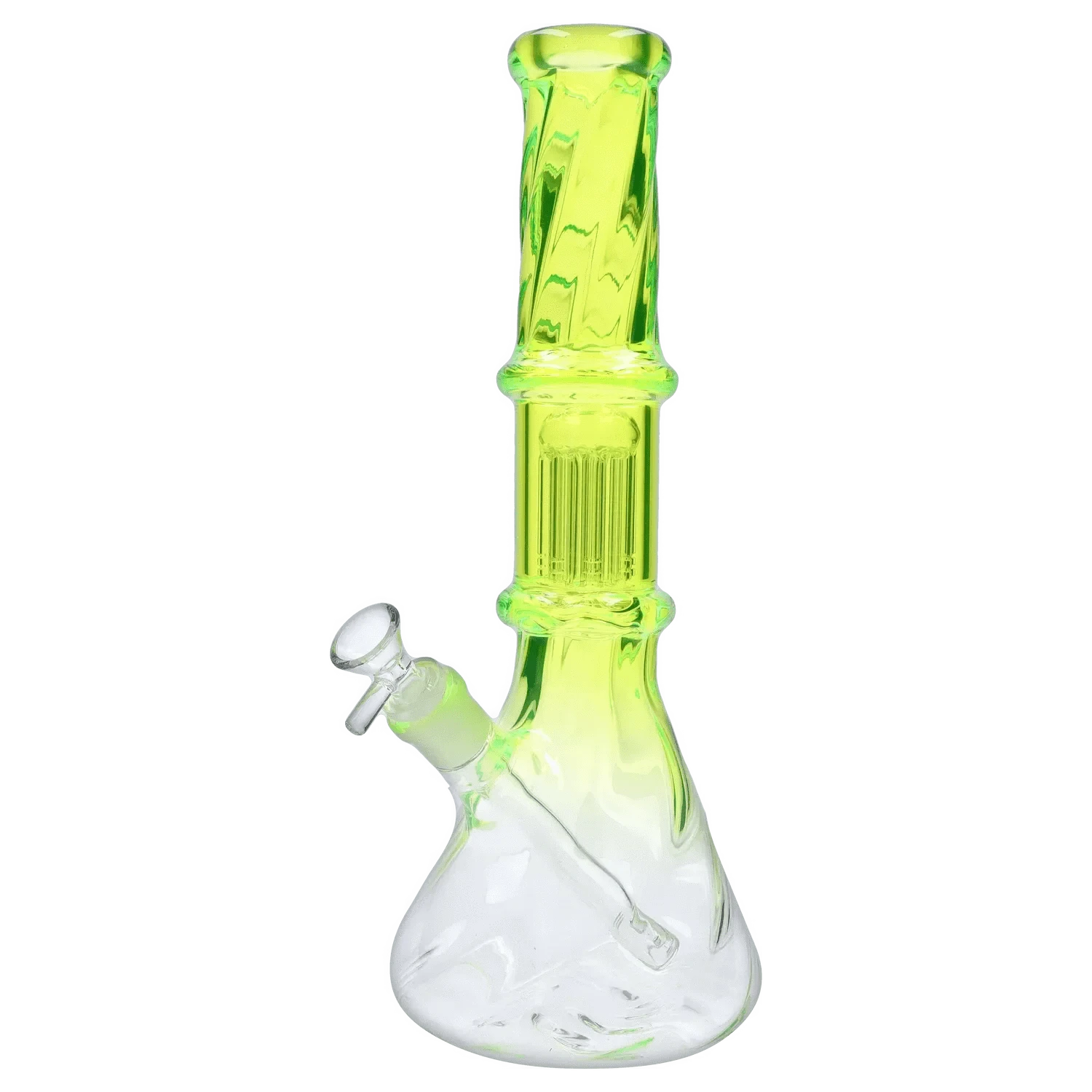 Valiant Distribution Water Pipe DHC Twisted Neon Beaker with Tree Perc