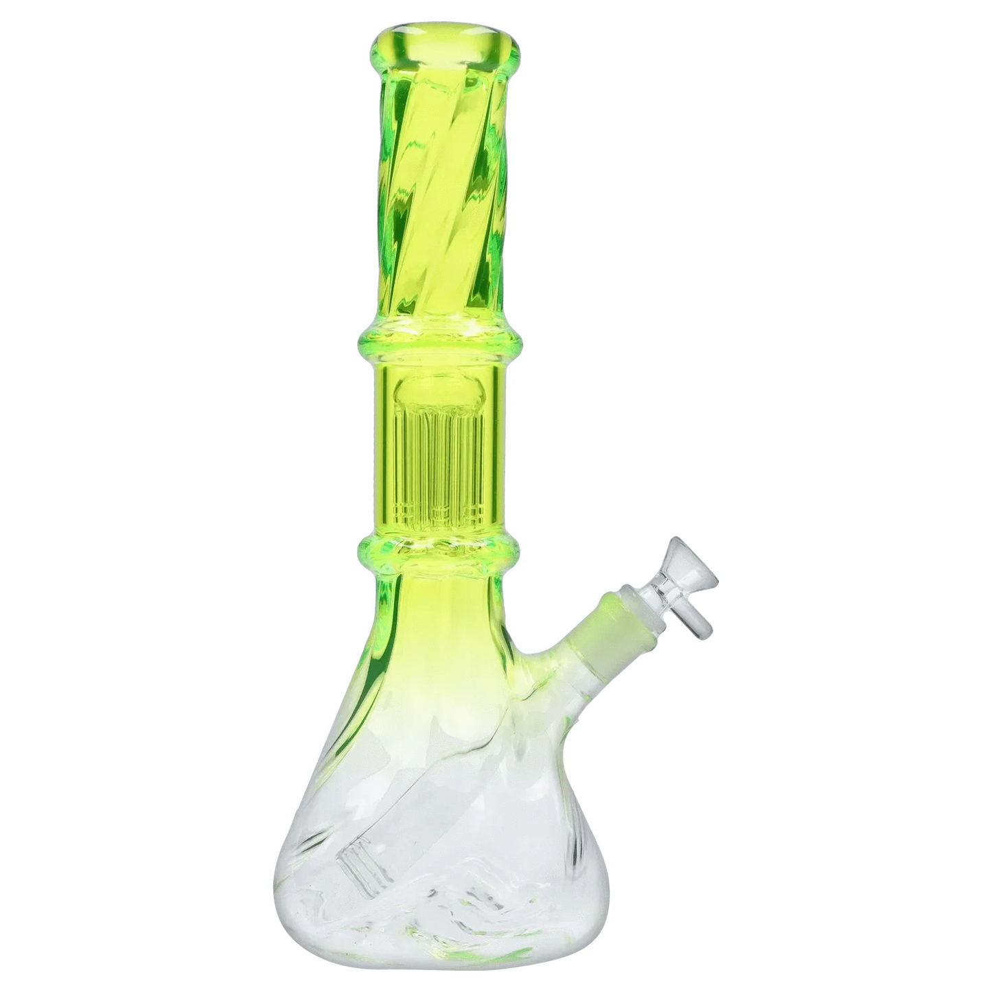 Valiant Distribution Water Pipe DHC Twisted Neon Beaker with Tree Perc