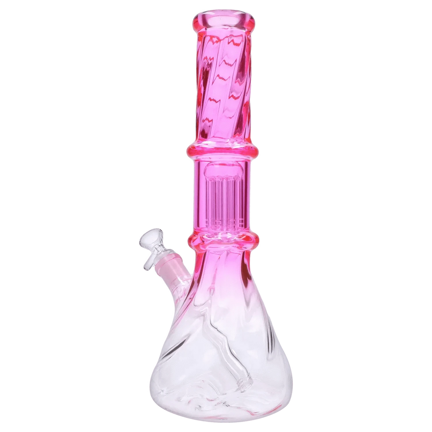 Valiant Distribution Water Pipe DHC Twisted Neon Beaker with Tree Perc