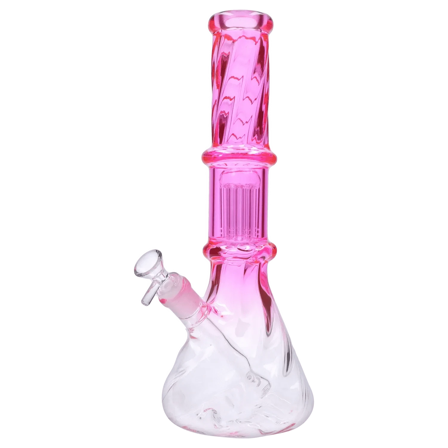 Valiant Distribution Water Pipe DHC Twisted Neon Beaker with Tree Perc