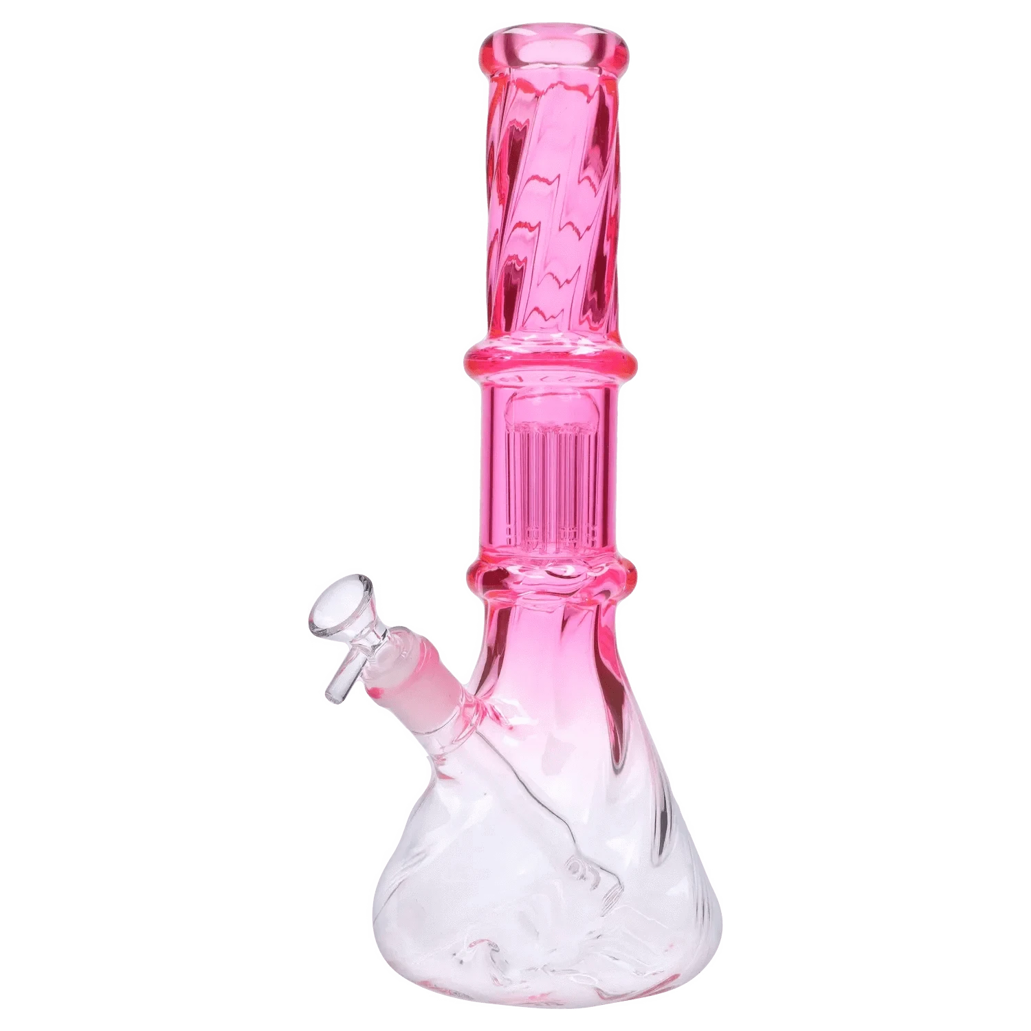 Valiant Distribution Water Pipe DHC Twisted Neon Beaker with Tree Perc