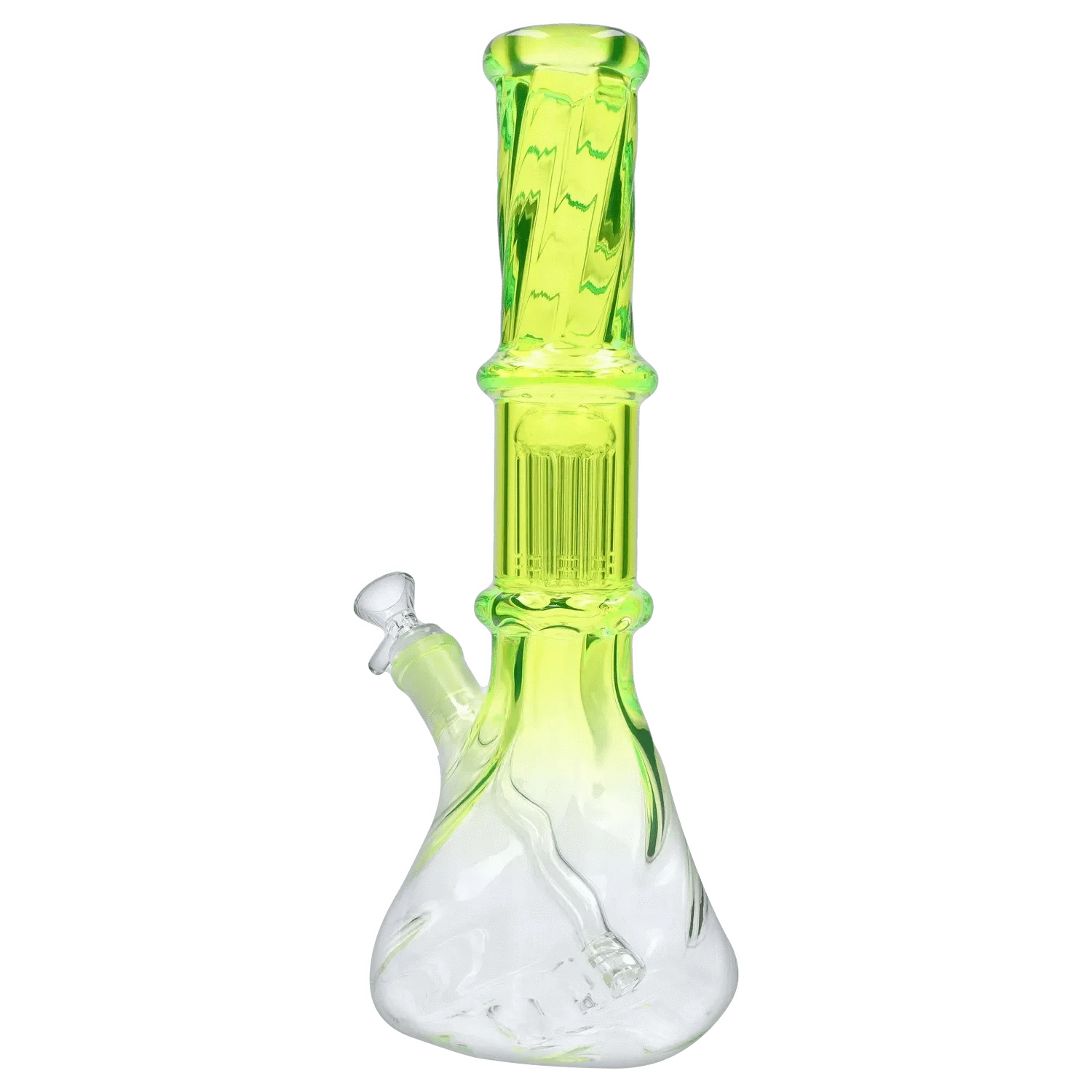 Valiant Distribution Water Pipe DHC Twisted Neon Beaker with Tree Perc