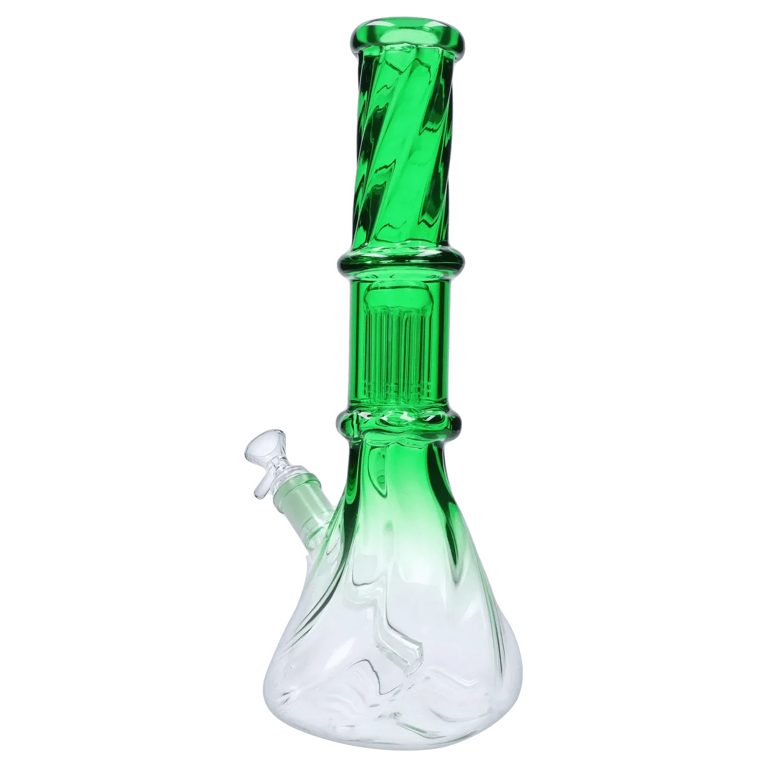 Valiant Distribution Water Pipe DHC Twisted Neon Beaker with Tree Perc