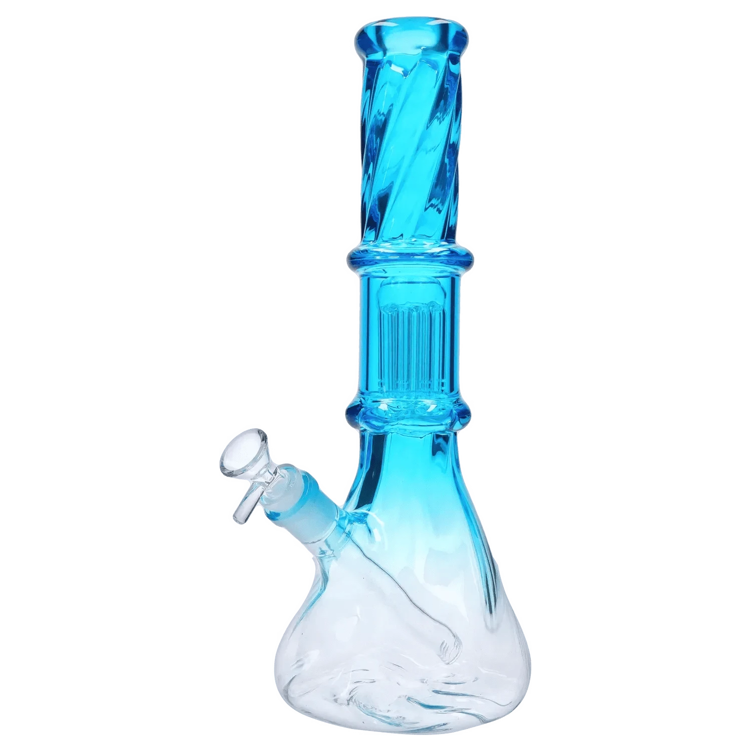 Valiant Distribution Water Pipe DHC Twisted Neon Beaker with Tree Perc