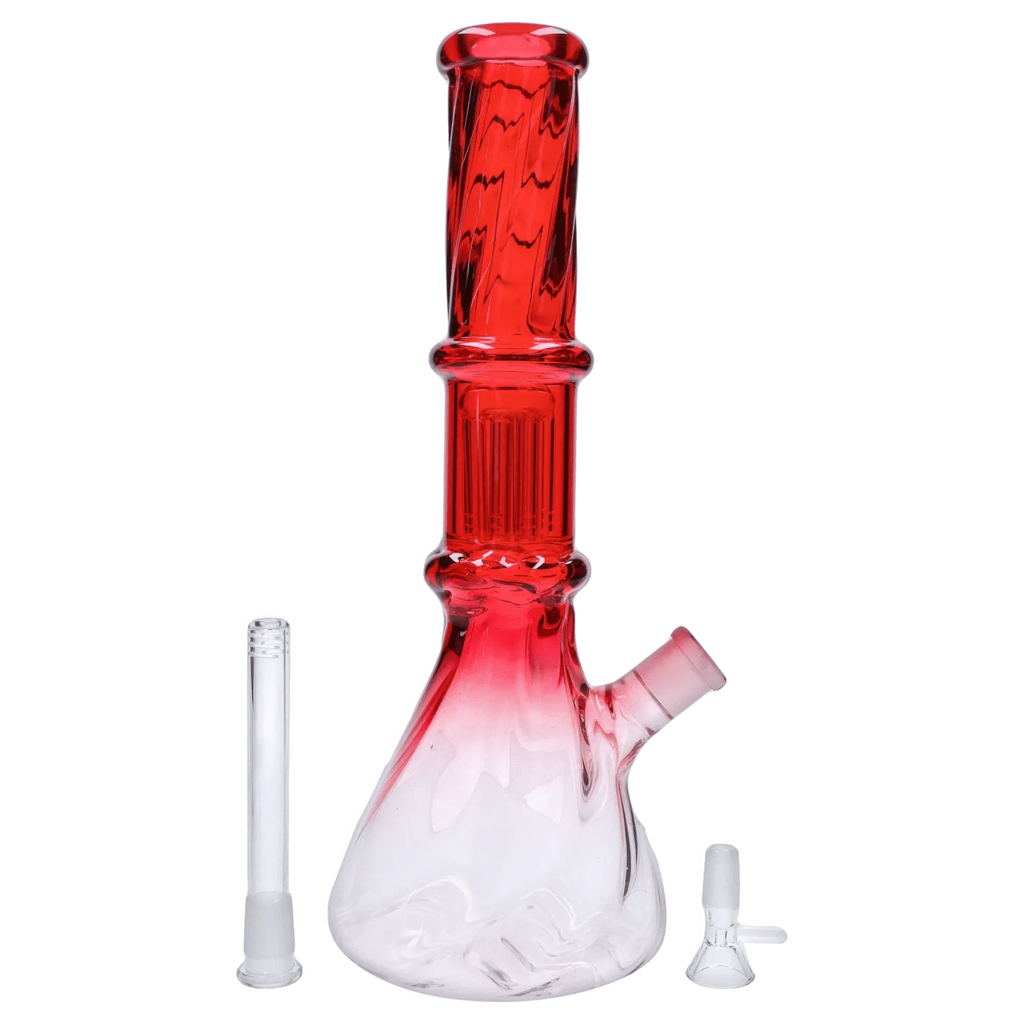 Valiant Distribution Water Pipe DHC Twisted Neon Beaker with Tree Perc