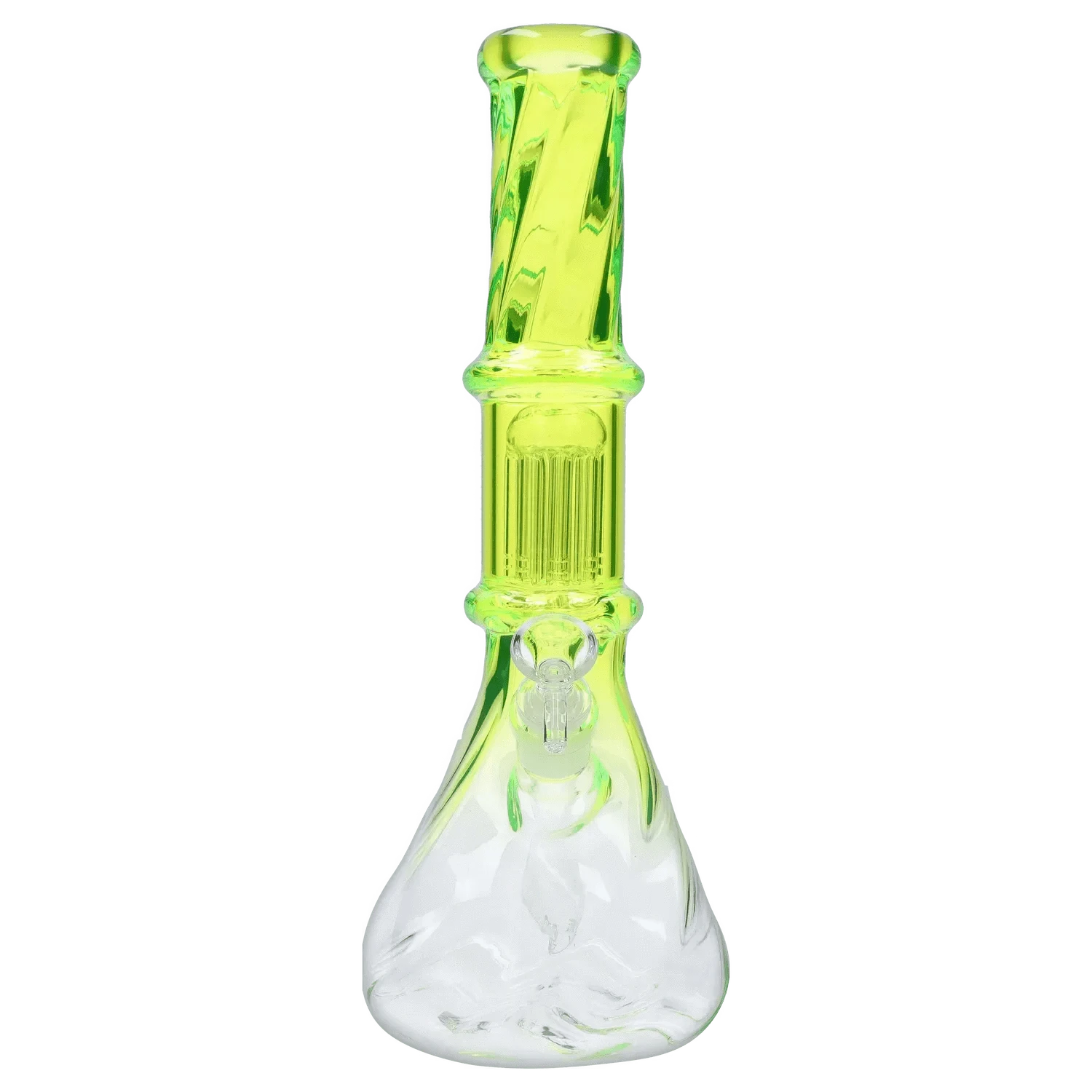 Valiant Distribution Water Pipe DHC Twisted Neon Beaker with Tree Perc
