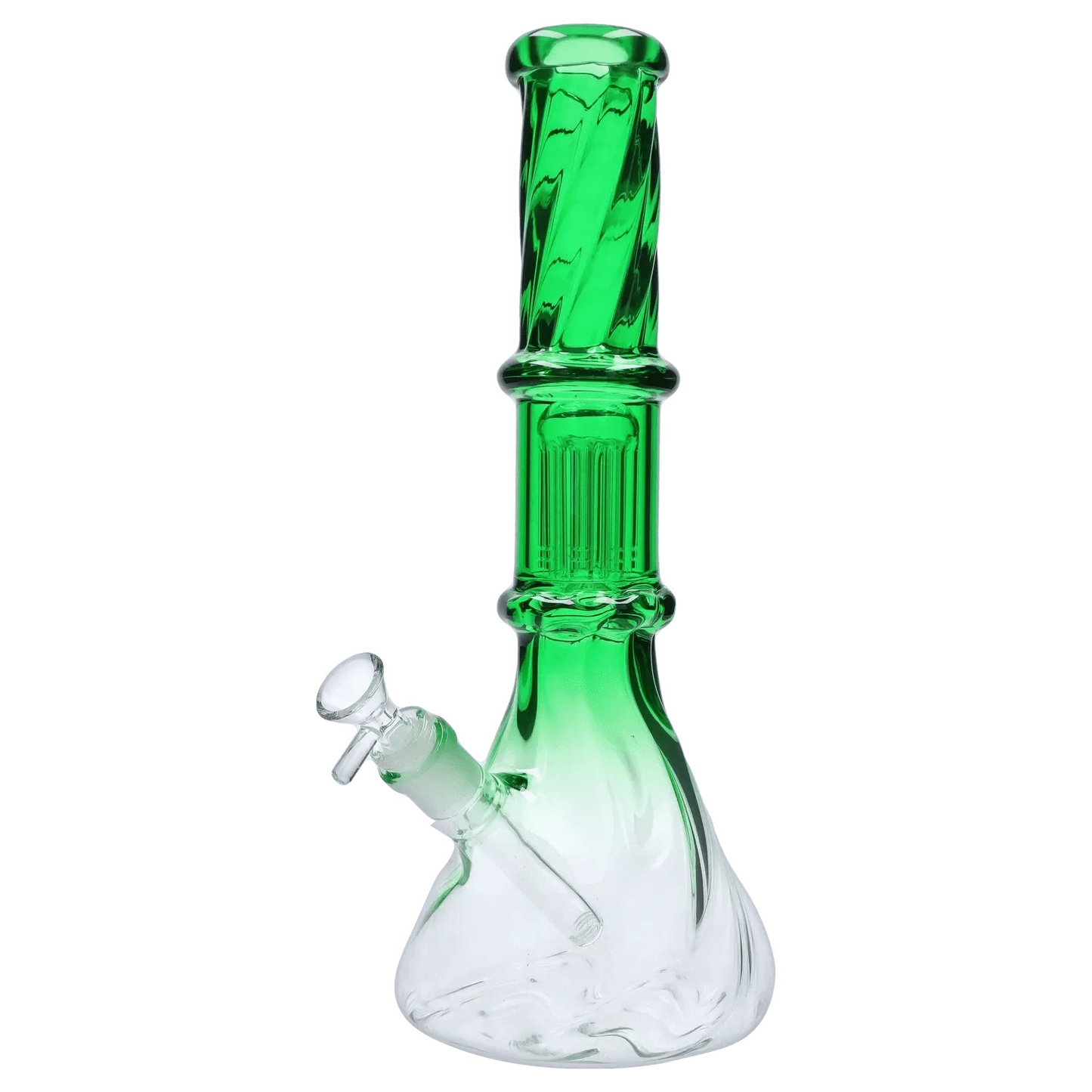 Valiant Distribution Water Pipe DHC Twisted Neon Beaker with Tree Perc