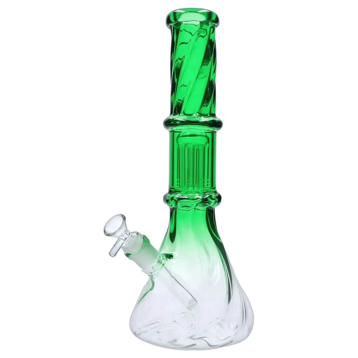 Valiant Distribution Water Pipe DHC Twisted Neon Beaker with Tree Perc