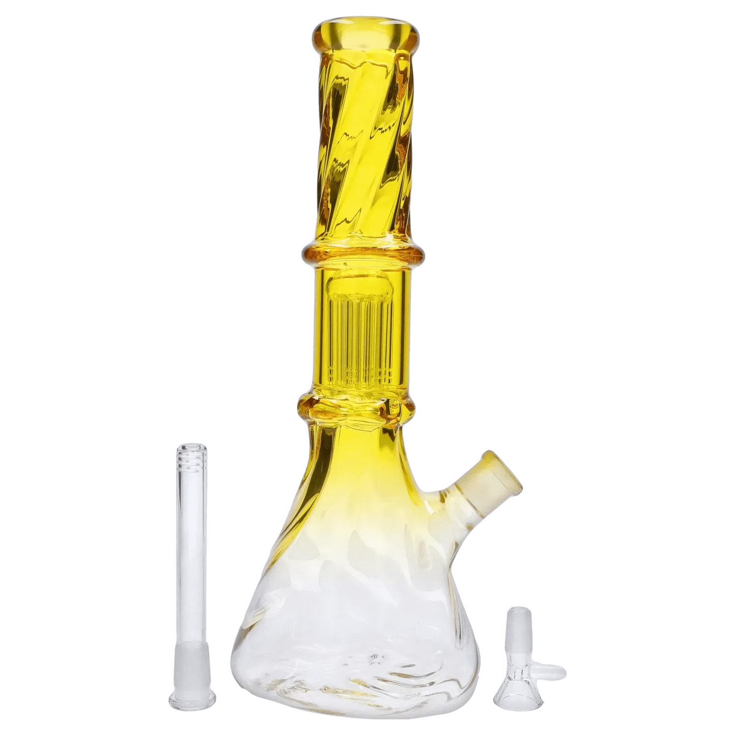 Valiant Distribution Water Pipe DHC Twisted Neon Beaker with Tree Perc