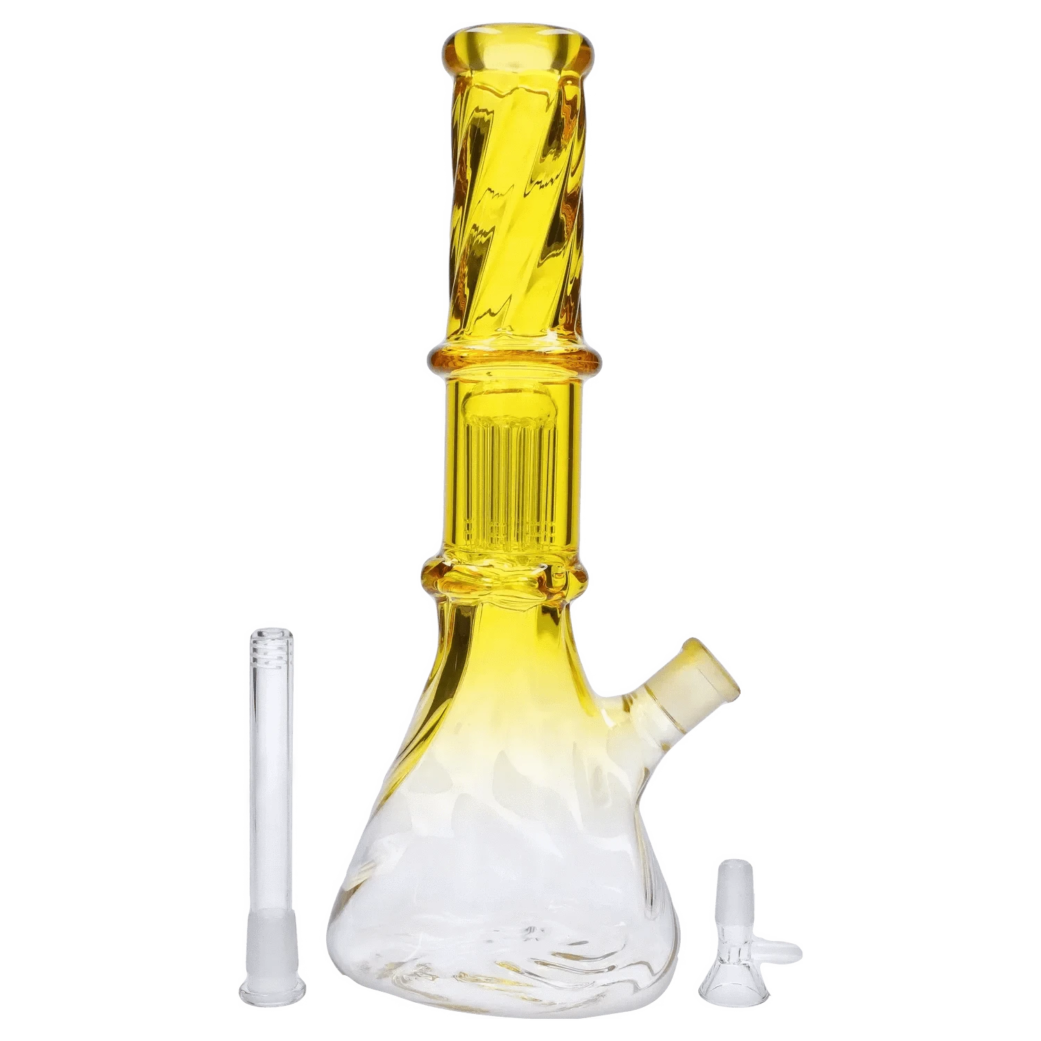 Valiant Distribution Water Pipe DHC Twisted Neon Beaker with Tree Perc