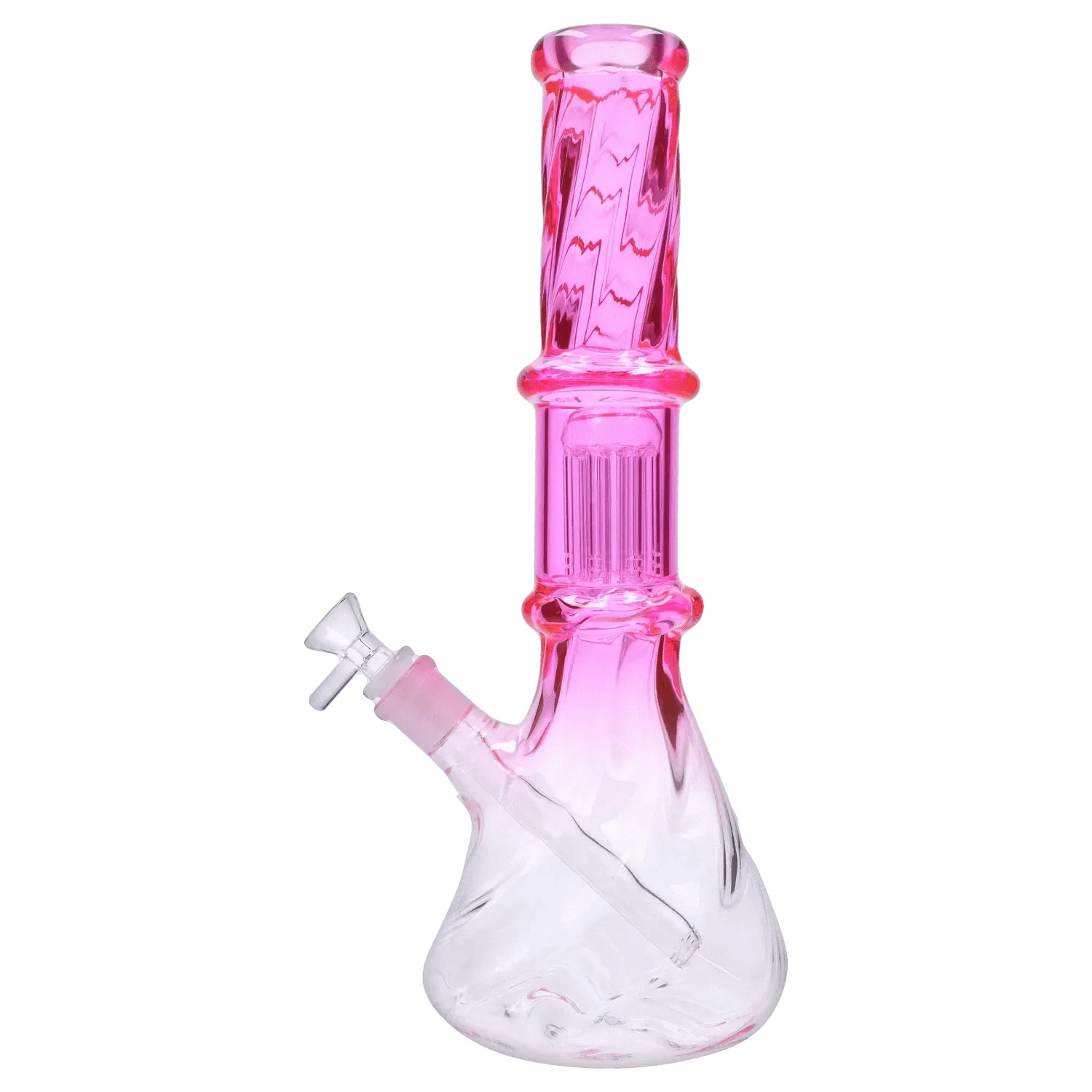Valiant Distribution Water Pipe DHC Twisted Neon Beaker with Tree Perc