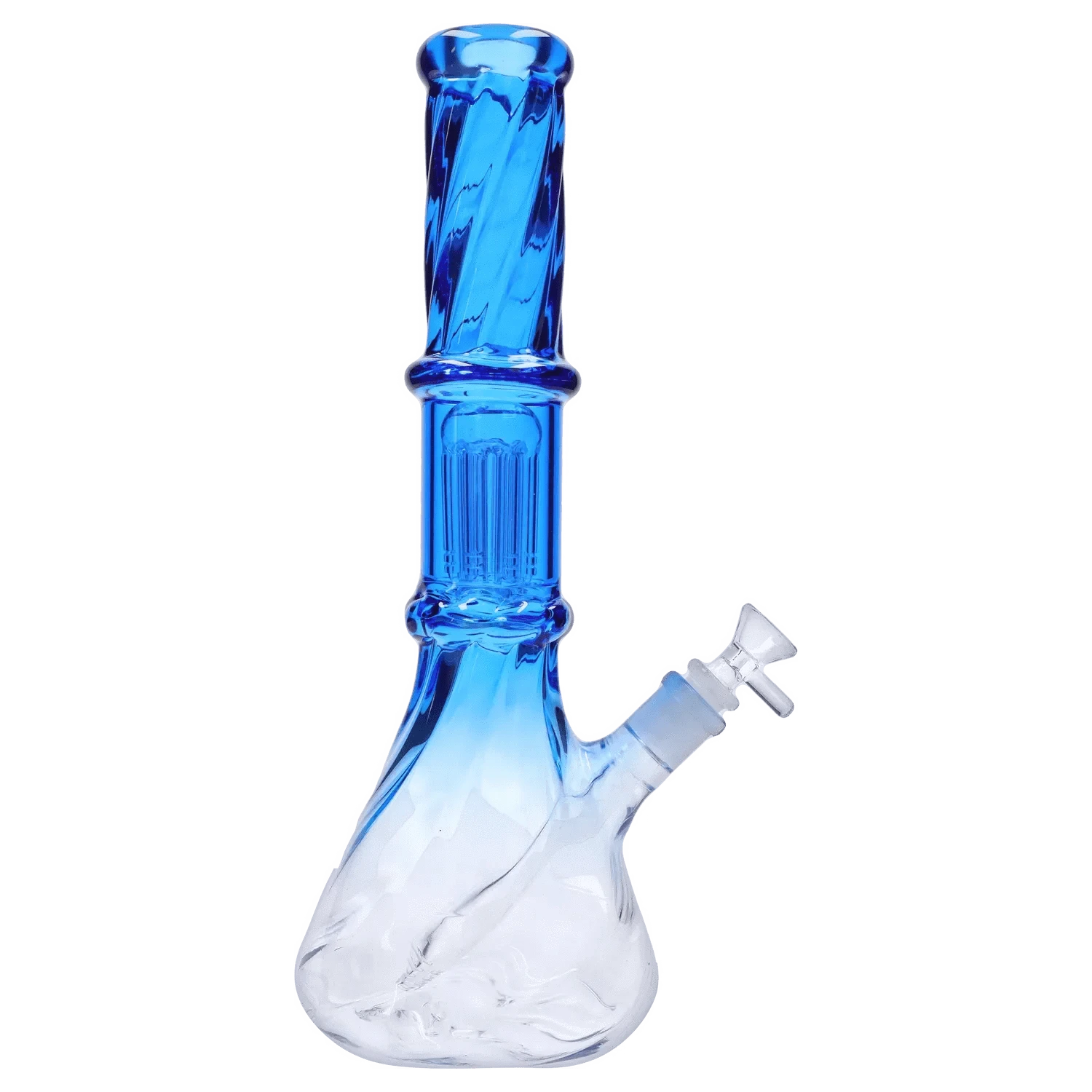 Valiant Distribution Water Pipe DHC Twisted Neon Beaker with Tree Perc