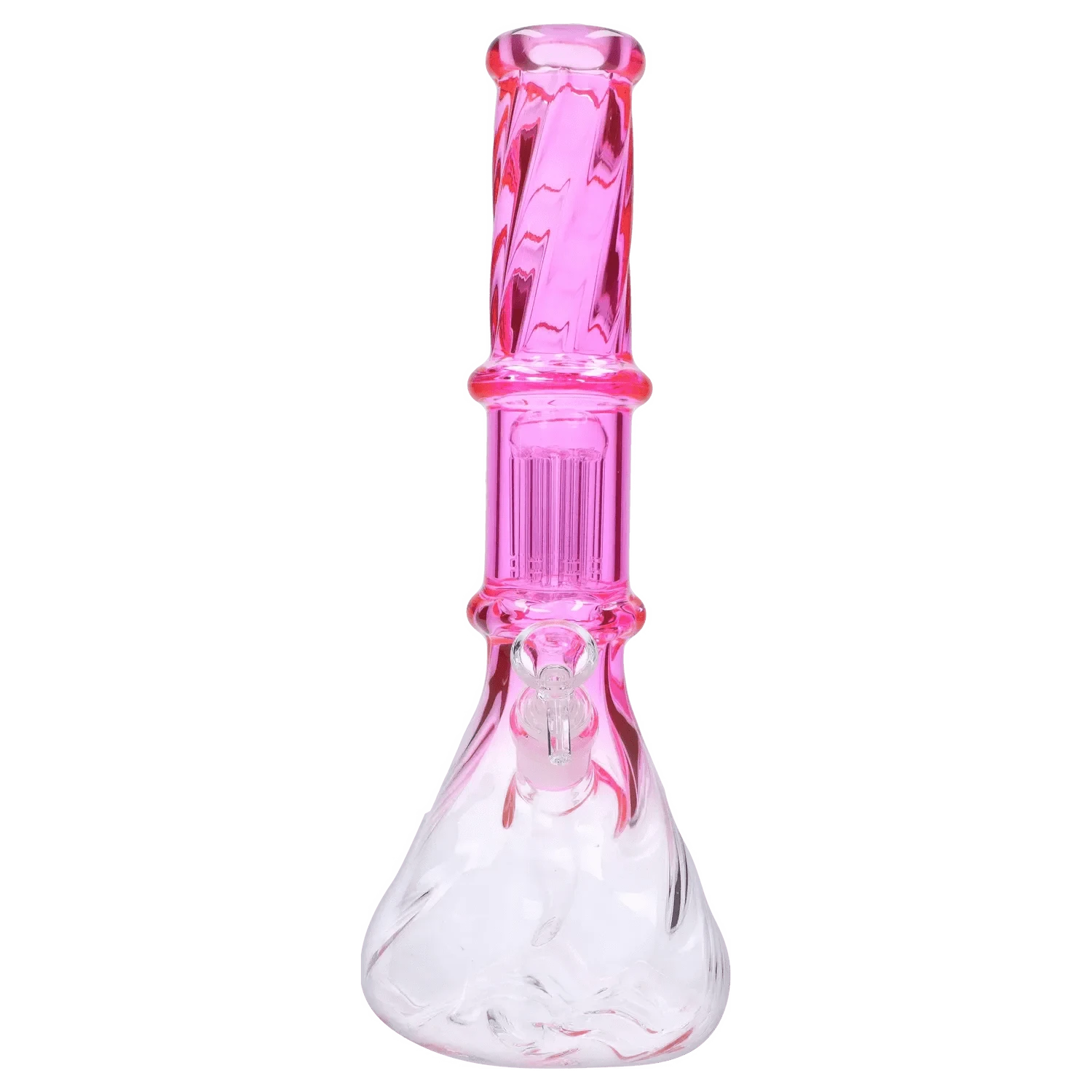Valiant Distribution Water Pipe DHC Twisted Neon Beaker with Tree Perc