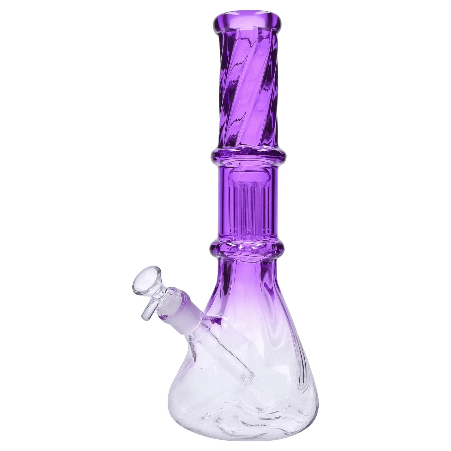 Valiant Distribution Water Pipe DHC Twisted Neon Beaker with Tree Perc
