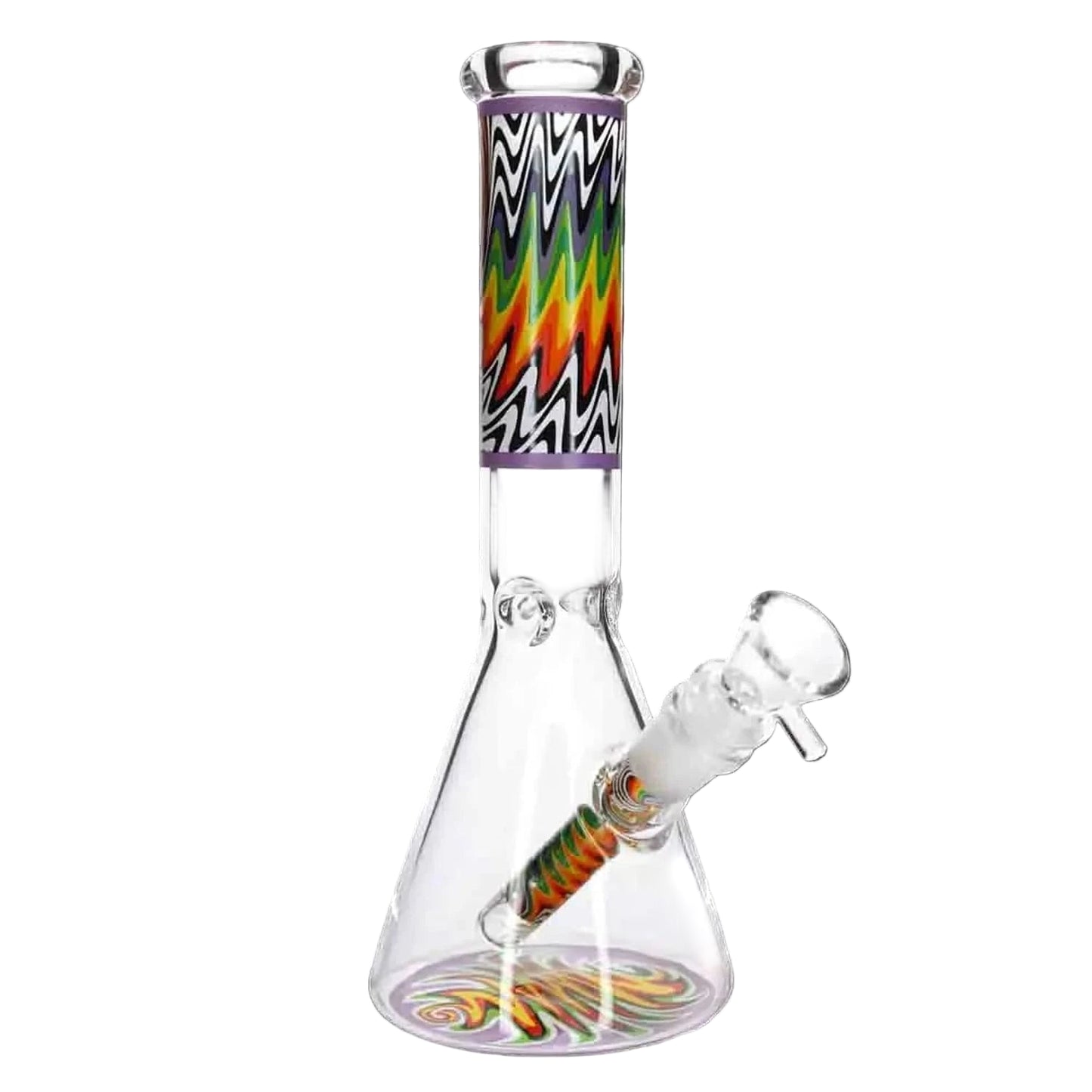 Valiant Distribution Water Pipe DHC Wig Wag Beaker Water Pipe - 10 in.