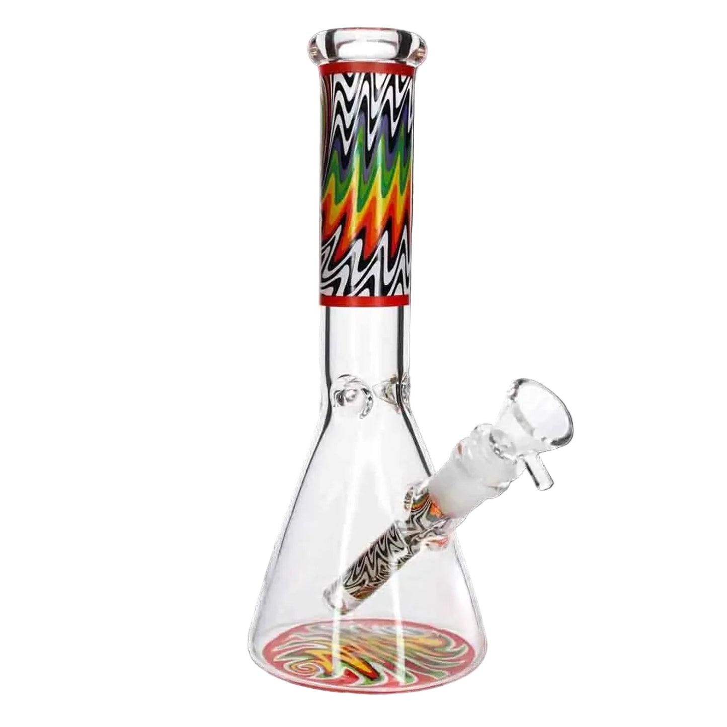 Valiant Distribution Water Pipe DHC Wig Wag Beaker Water Pipe - 10 in.