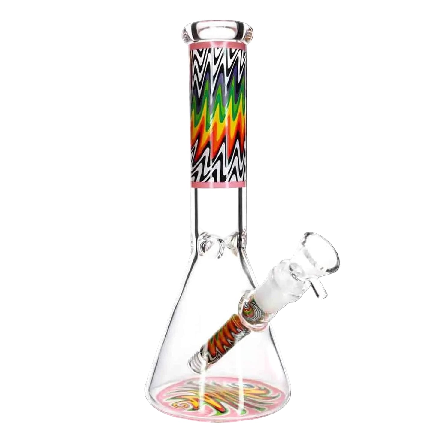 Valiant Distribution Water Pipe DHC Wig Wag Beaker Water Pipe - 10 in.