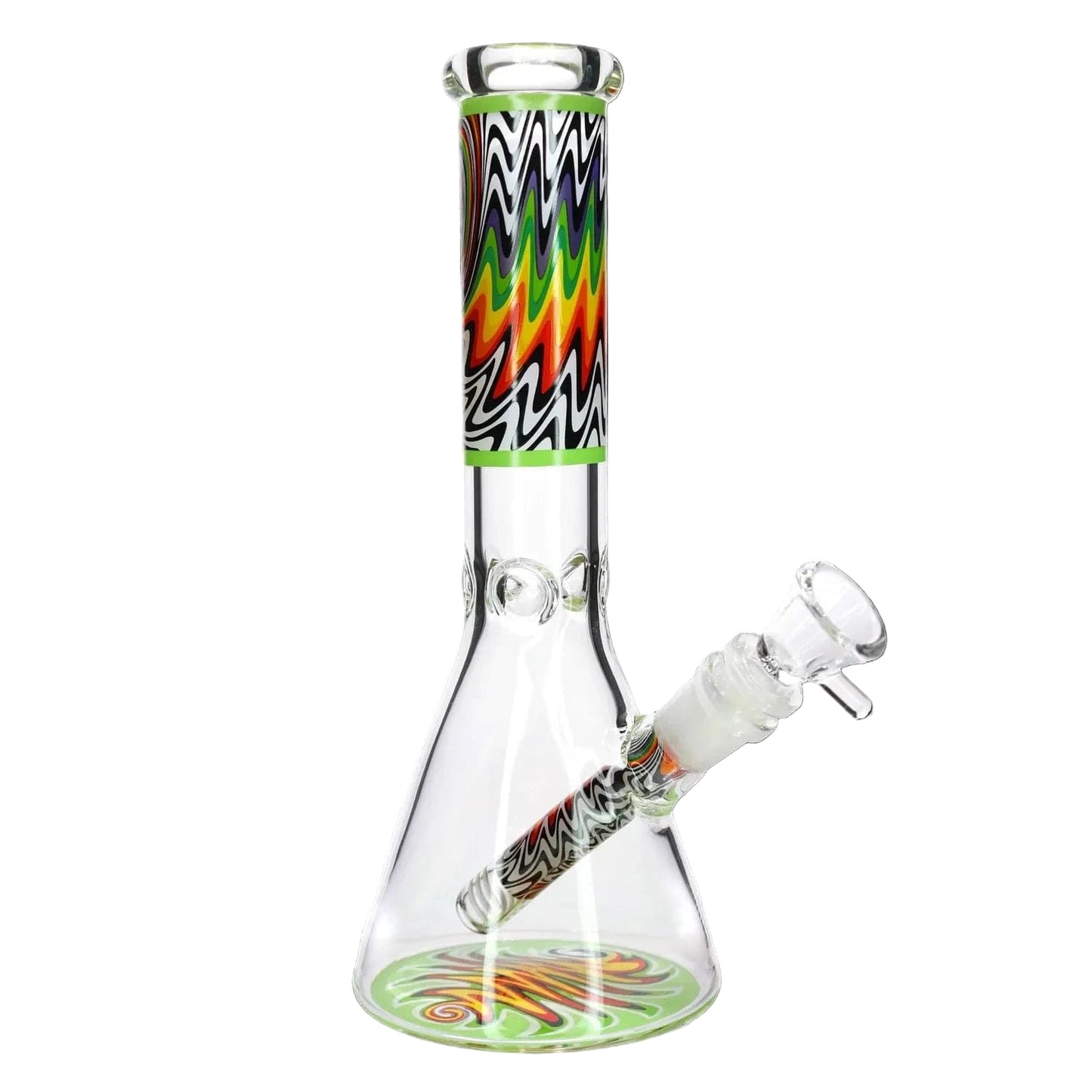 Valiant Distribution Water Pipe DHC Wig Wag Beaker Water Pipe - 10 in.