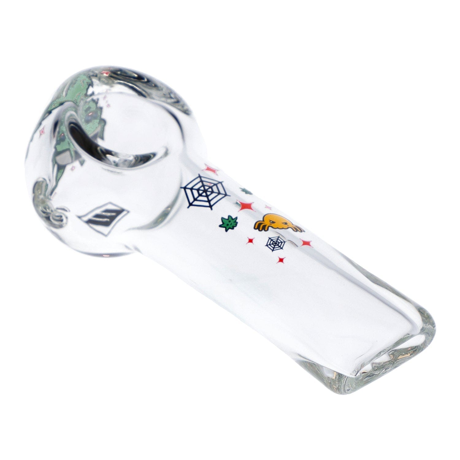 Wido Hand Pipe White 4" White Widow Hand Pipe - Clear