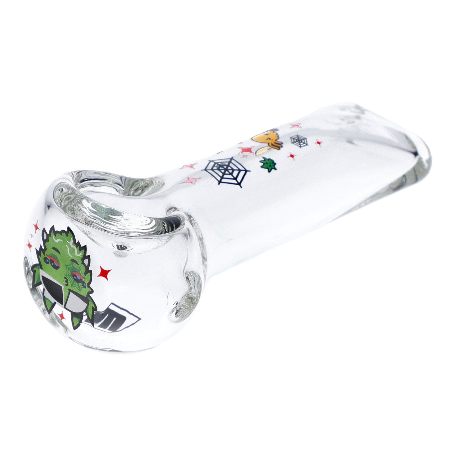 Wido Hand Pipe White 4" White Widow Hand Pipe - Clear