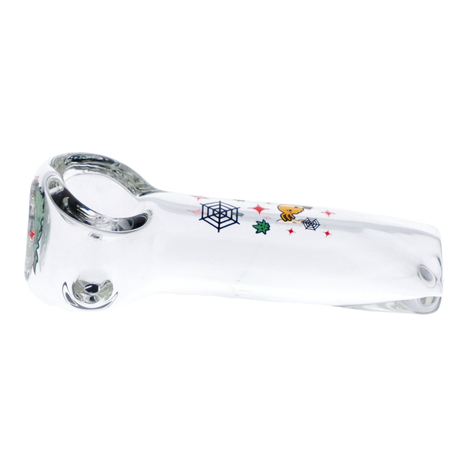 Wido Hand Pipe White 4" White Widow Hand Pipe - Clear