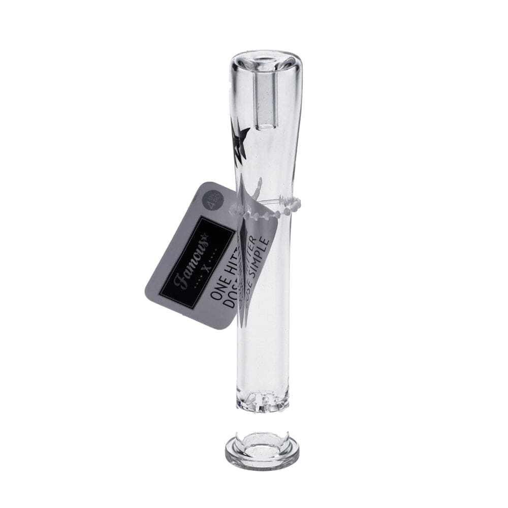 Famous X Hand Pipe Famous X Clear One Hitter Hand Pipe