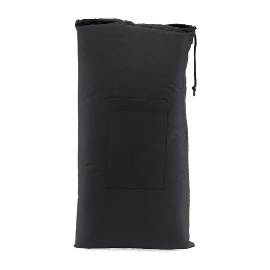 Glass Pillow Travel Bag Black 25" Glass Pillow Storage Pouch with Zipper and Drawstring