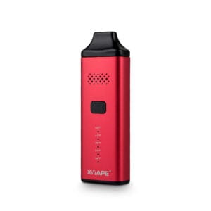 Front view of the XVAPE Avant, a sleek, red device with a rounded top and minimal visible features.