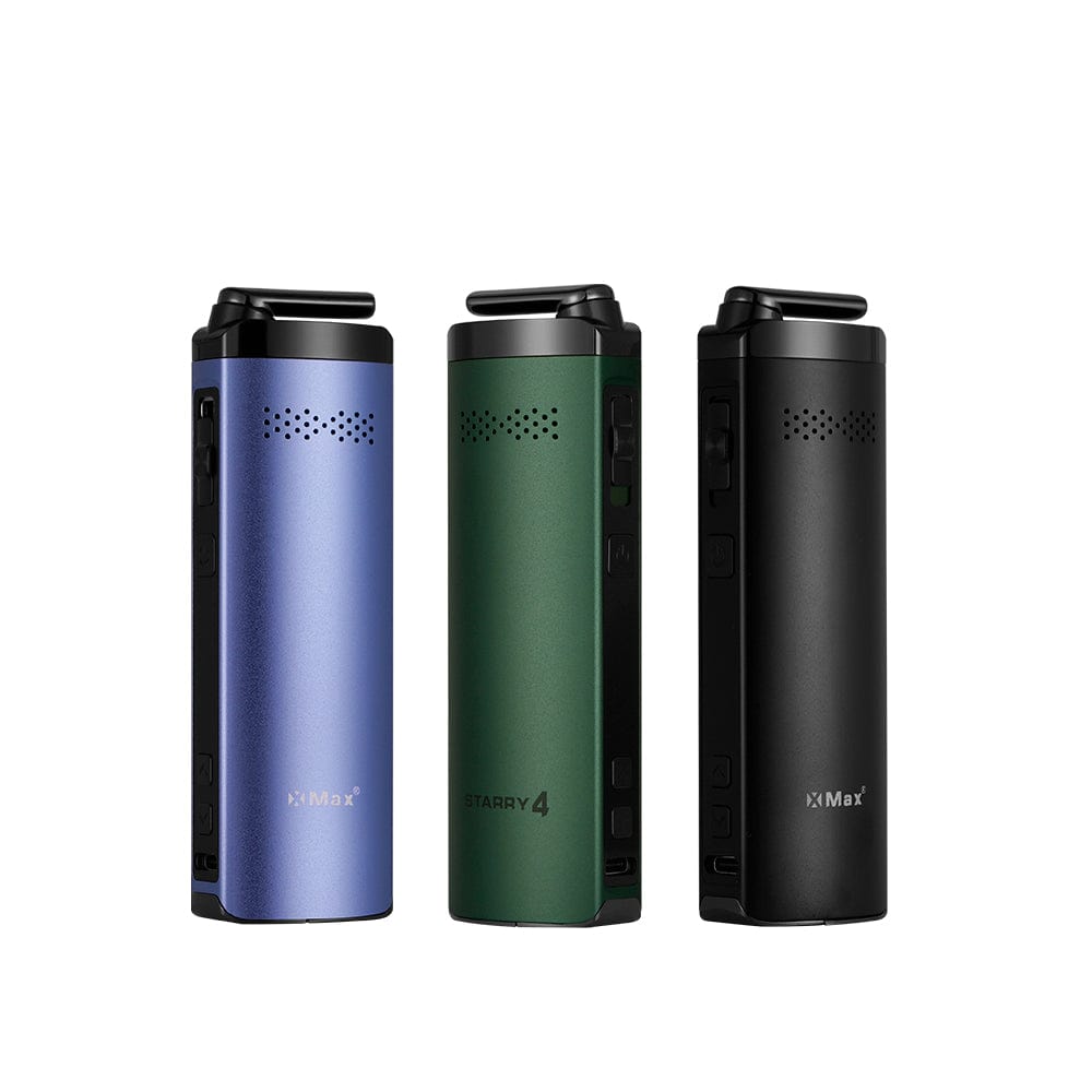 Front view of the XVAPE STARRY 4| a sleek, silver vaping device on a plain white background.