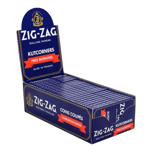 RGR Canada Inc. Rolling Papers Single Pack Zig Zag Cut Corners Blue Rolling Papers