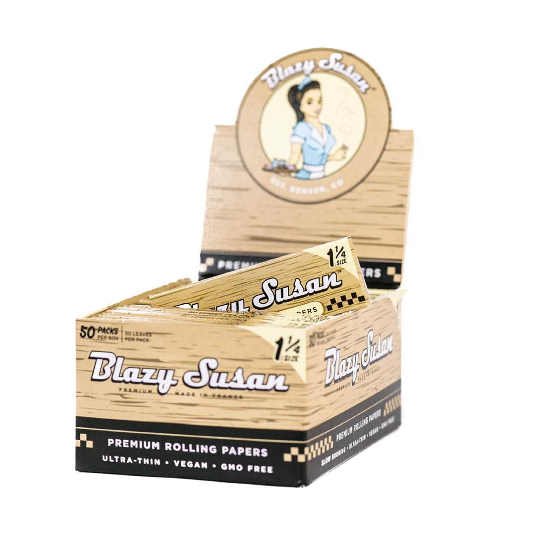 Blazy Susan Rolling Papers 1 1-4 Blazy Susan Unbleached Rolling Papers