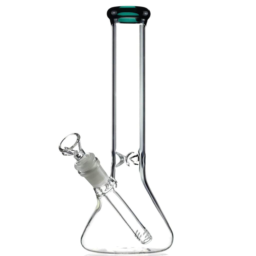 Benext Generation Glass Teal 10" Accented Lip Beaker