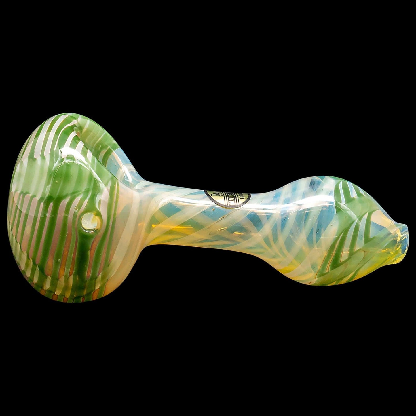 LA Pipes Hand Pipe "Twisty Cane" Spoon Glass Pipe (Various Colors)