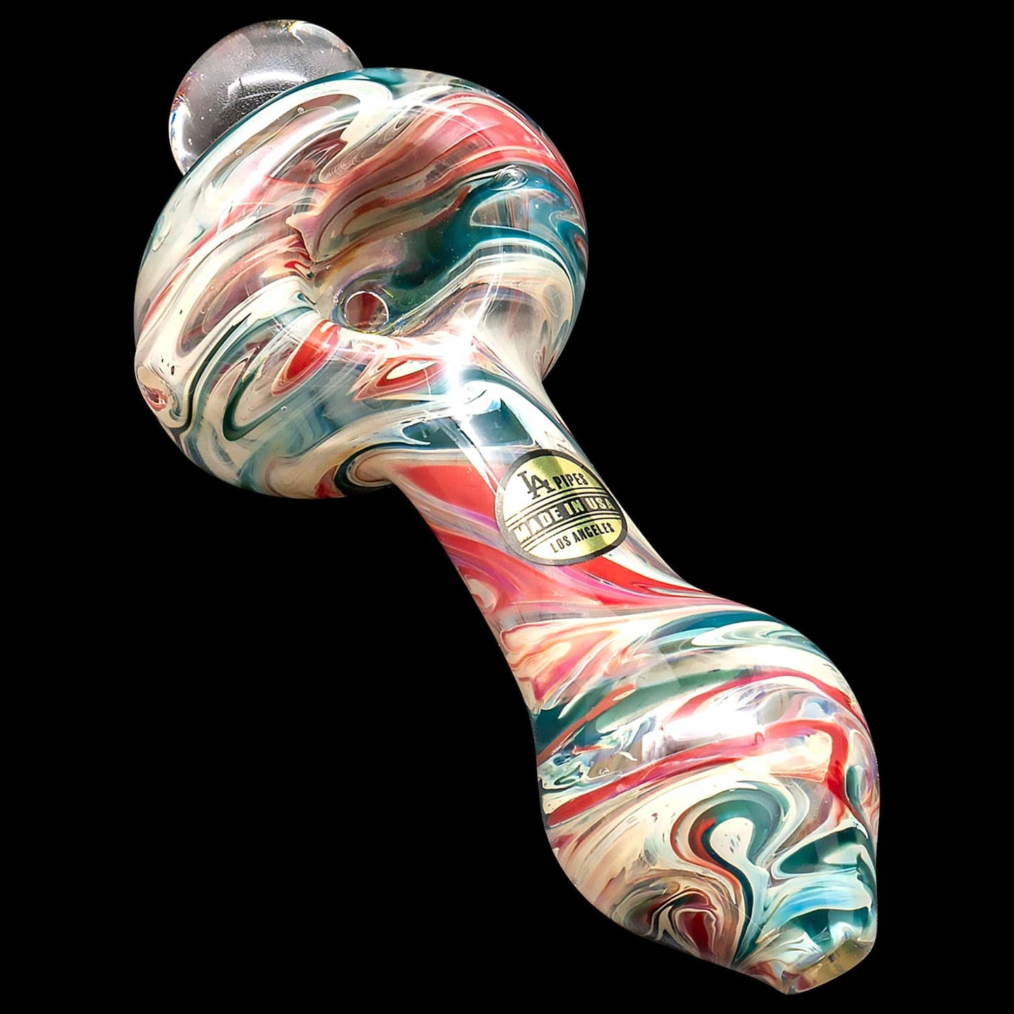 LA Pipes Hand Pipe "Primordial Ooze" Glass Spoon Pipe