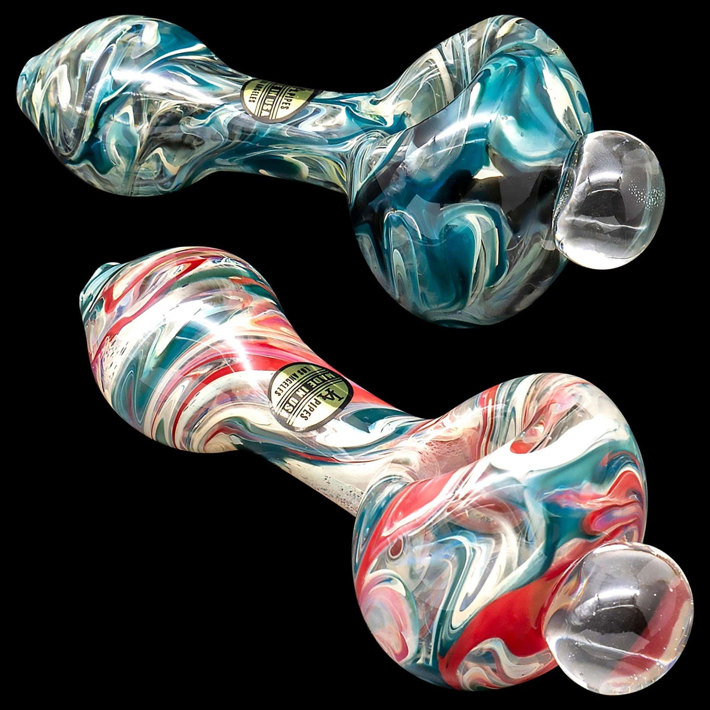 LA Pipes Hand Pipe "Primordial Ooze" Glass Spoon Pipe