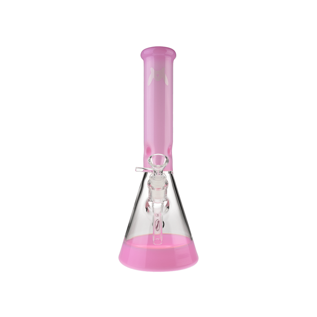 MAV Glass Bong Pink 12" Full Color Beaker Bong T640B44FCPINK