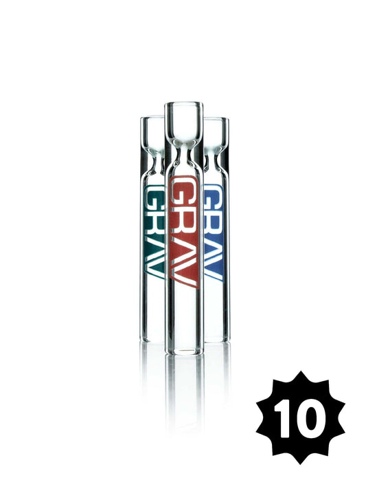GRAV Hand Pipe 12mm GRAV® Clear Taster® - Pack of 10