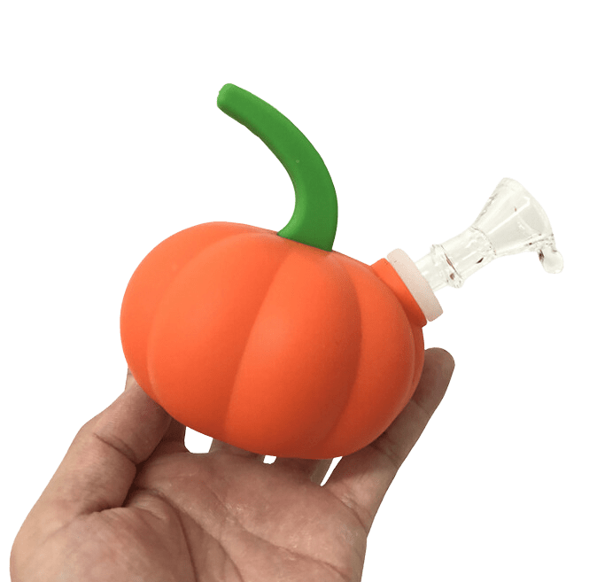 Cloud 8 Smoke Accessory Hand Pipe Silicone Halloween Pumpkin Jack-o'-lantern Hand Pipe