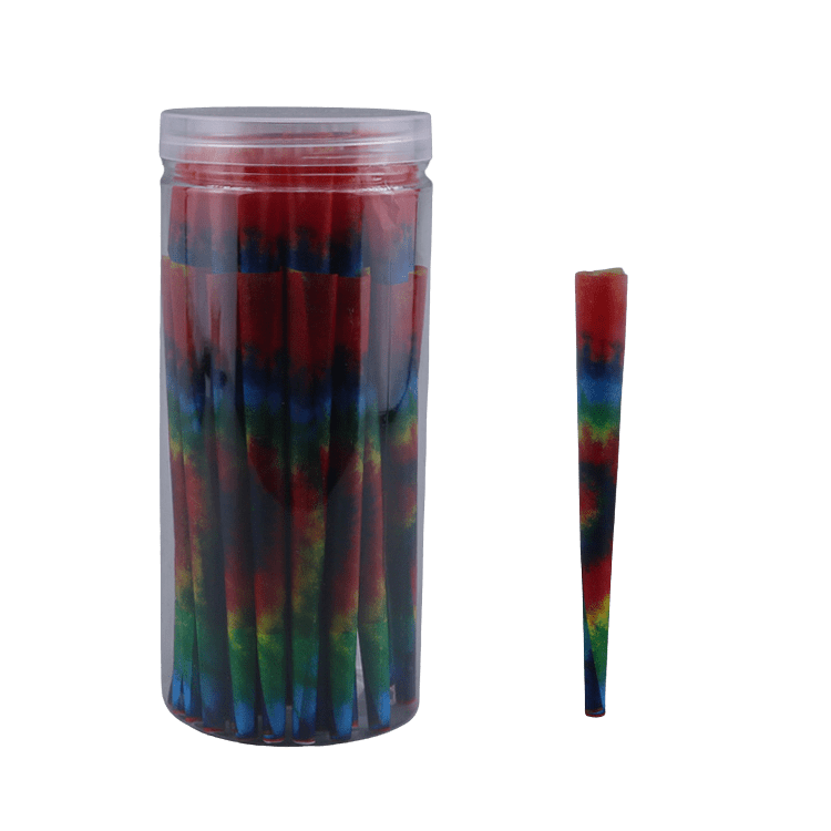 Cloud 8 Smoke Accessory Rolling Paper Tie-dye 110mm King Size Colored Pre-Rolled Cones 50 Count Value Pack