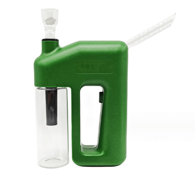 Cloud 8 Smoke Accessory Water Pipe Green 7.5'' Battery Powered Electronic Bong Water Pipe Bubbler （Battery Included)