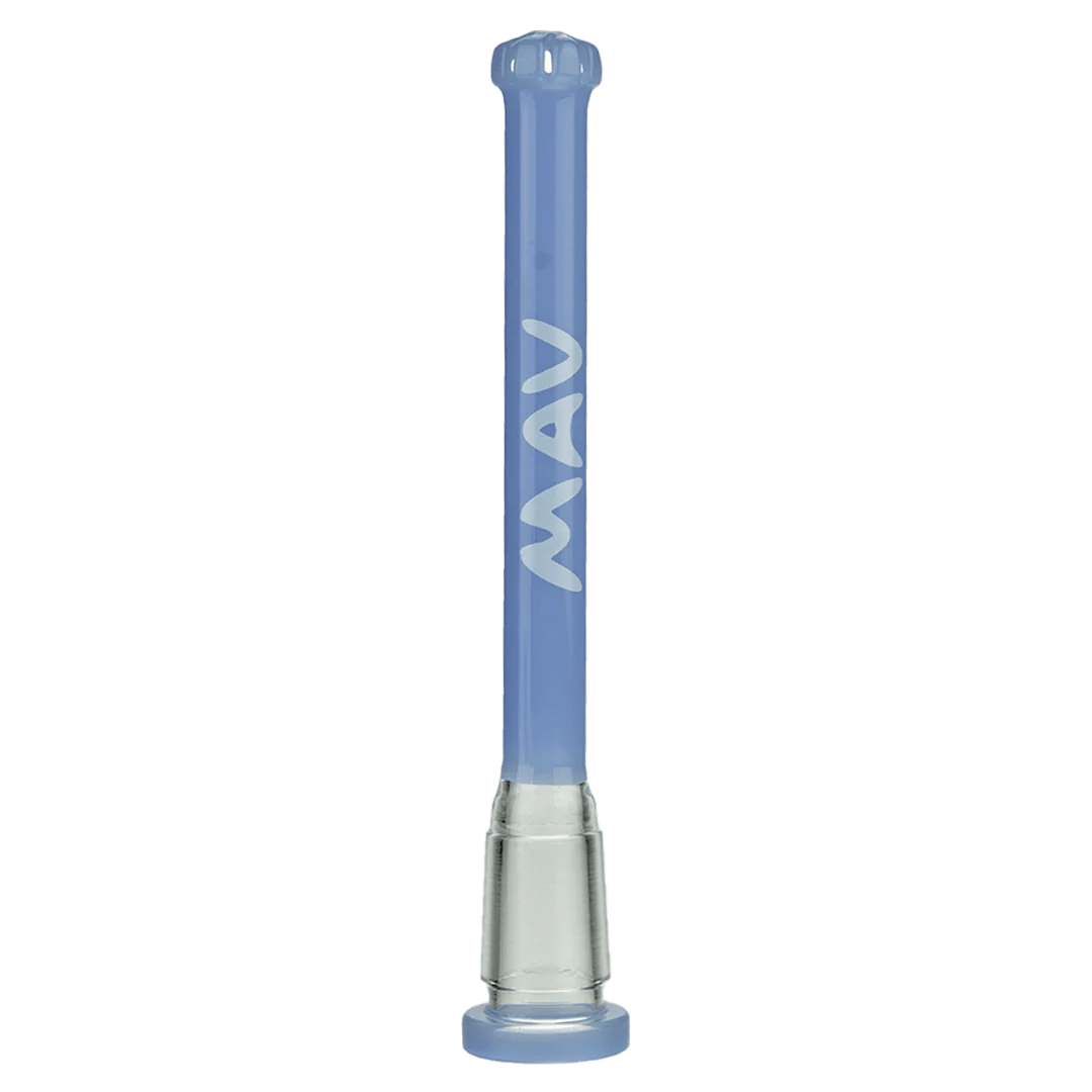 MAV Glass Downstem 4" / Lavender 4" Showerhead Slitted Colored Downstem
